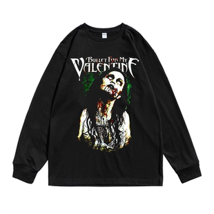 致命情人金属核乐队Bullet for my Valentine摇滚长袖T恤宽松男女