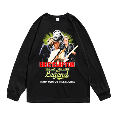 克莱普顿布鲁斯长袖纯棉圆领T恤