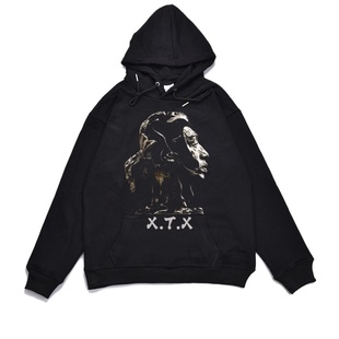 数码直喷摇滚雷鬼谢天笑专辑印花加厚宽松连帽卫衣男女可定制外套