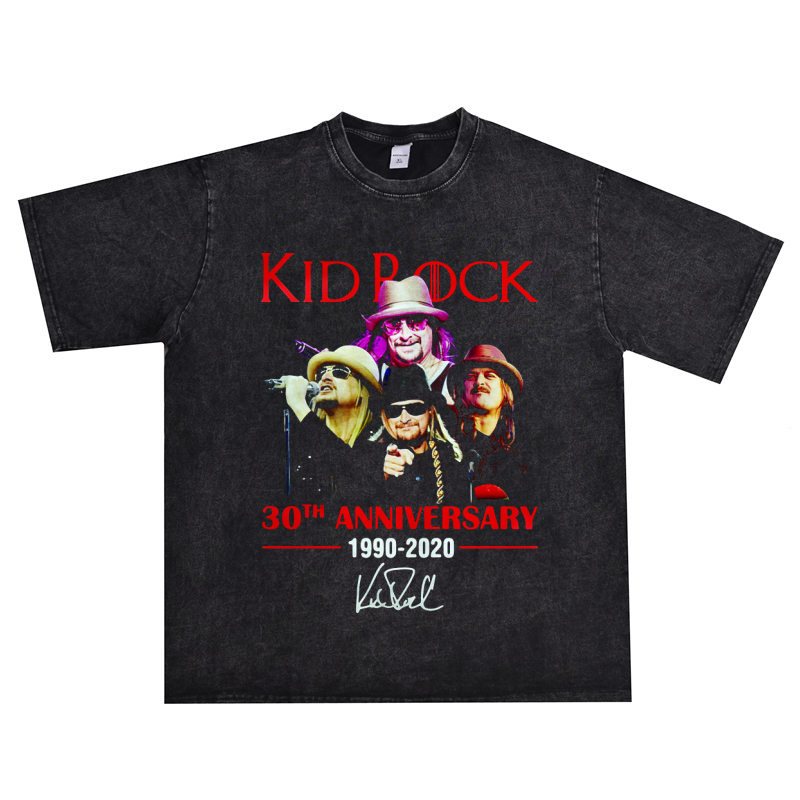數(shù)碼直噴Kid Rock說唱另類搖滾小子T恤短袖寬松重磅純棉重磅圓領(lǐng)