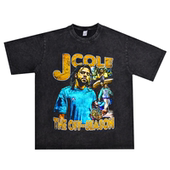 Cole嘻哈说唱印花棉T恤短袖 科尔杰梅因·拉马尔·科尔J. 街头