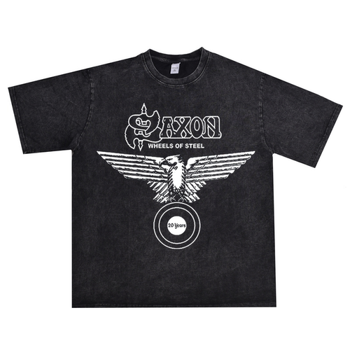 英国硬摇滚重金属组合saxon短袖