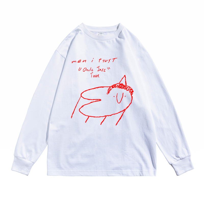 欧美街头Men I Trust摇滚独立电子流行乐队印花长袖T恤男女同款