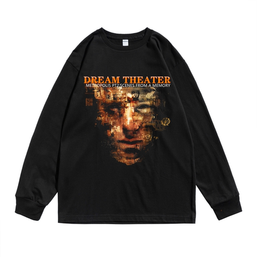 金属摇滚梦剧场Dream Theater梦剧院乐队印花长袖T恤男女可定制