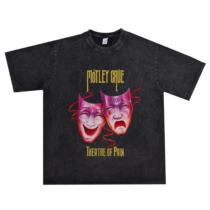 MotleyCrue乌合之众乐队印花T恤