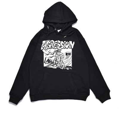 西班牙金属摇滚乐队外套印花卫衣