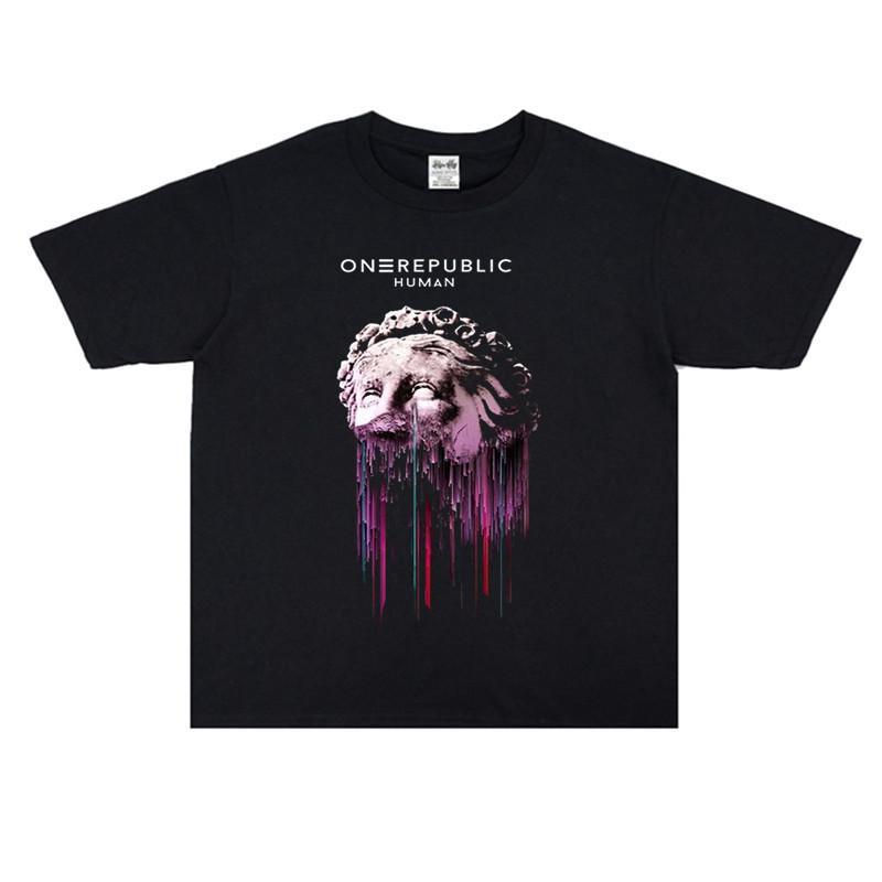 onerepublic共和时代摇滚乐队纯棉t恤短袖宽松男女圆领重磅可定制
