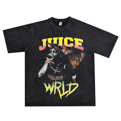 JuiceWRLD果汁美式印花短袖T恤