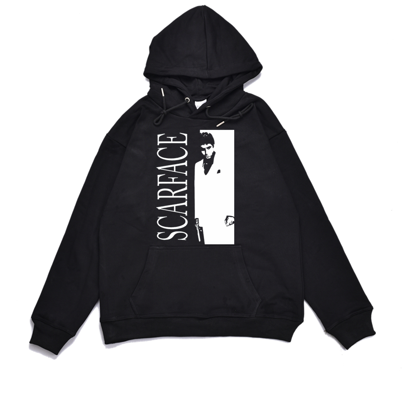 欧美经典电影疤面煞星印花卫衣