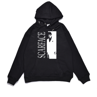 欧美经典电影疤面煞星印花卫衣