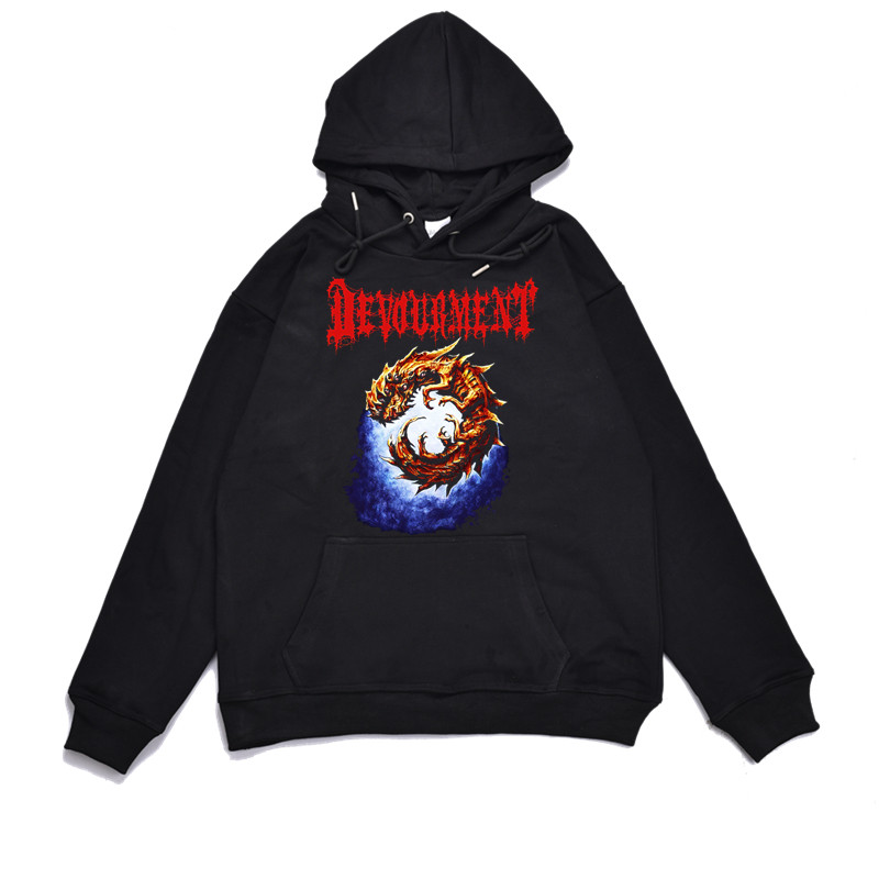 欧美摇滚死亡金属乐队印花卫衣