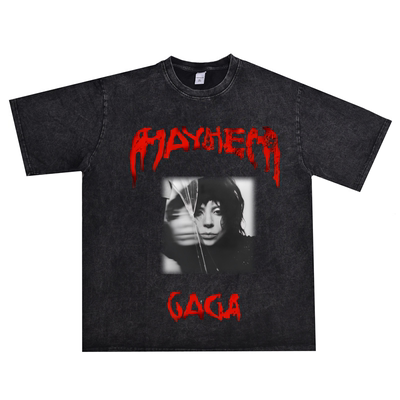 LADYGAGA嘎嘎周边印花T恤短袖