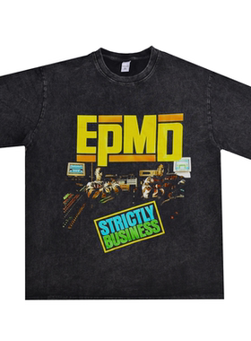 数码直喷硬核说唱嘻哈团体EPMD组合HIP HOP饶舌T恤短袖宽松男女