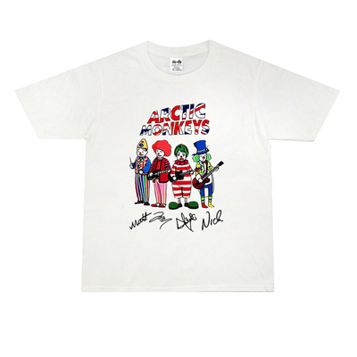 潮欧美迷幻摇滚街头宽松印花t恤