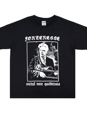 加拿大黑色金属摇滚Forteresse乐队Metal Noir Quebecois专辑T恤