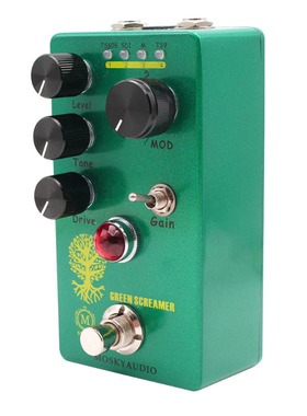 MOSKYAUDIO GREEN SCREAMER 电吉他过载失真放大器效果器 4档过载
