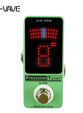 M-VAVE大屏调音表单块效果器Tuner Polytune吉他贝斯司调音校音器