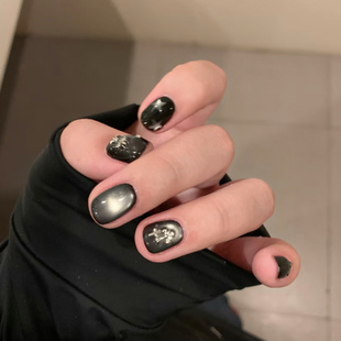 【哥特星铆】暗黑猫眼金属铆钉穿戴甲十字架星星甜酷小众穿戴美甲