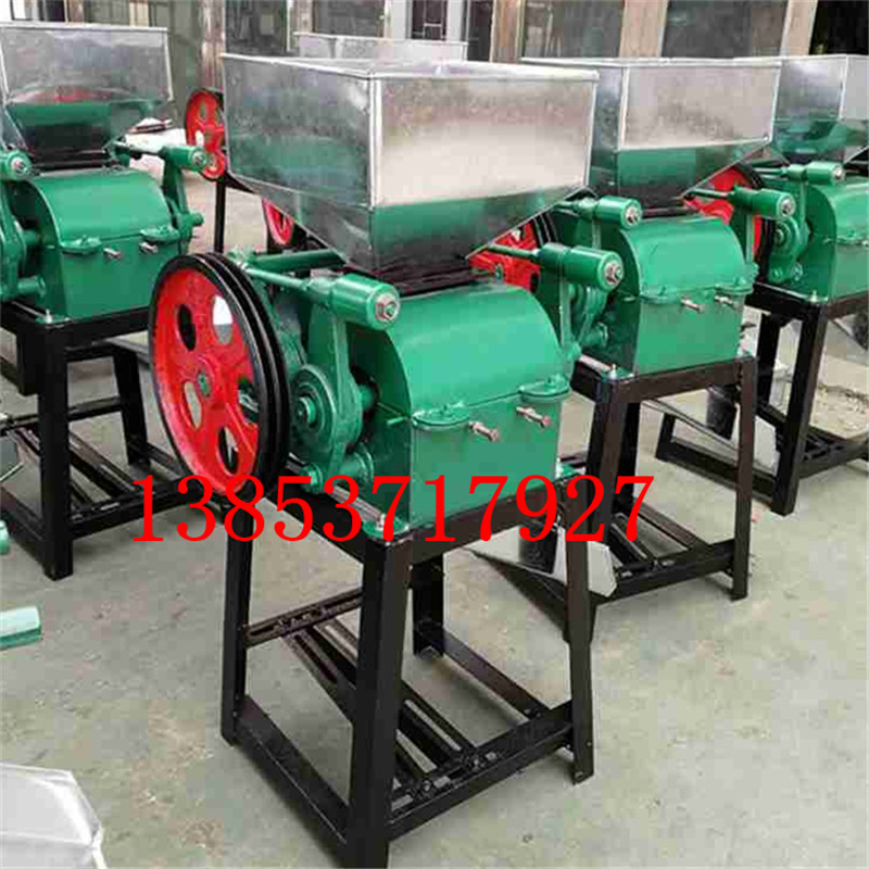 挤压扁机破碎机小麦大豆燕麦玉米高粱花生杂粮酿酒挤扁破碎机新款