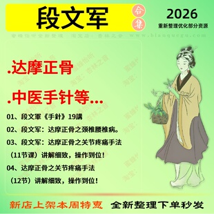 段文军达摩正骨中医手针中医视频全套