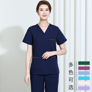洗手衣女手术室短袖纯棉夏季长袖手术医生牙科刷手口腔工作服套装