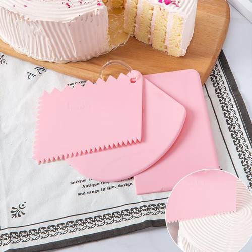 法焙客(FORBAKE)塑料刮板硬塑料切面刀刮刀长方形锯齿拱形刮刀三