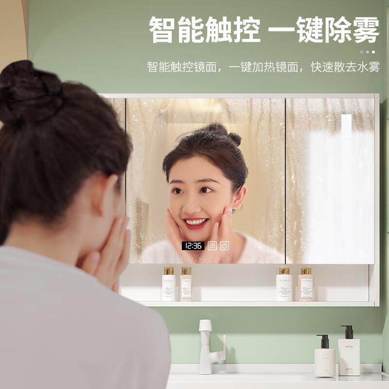 启鸣(QIMING)法式浴室柜陶瓷一体盆卫生间洗脸洗手盆柜组合卫浴智
