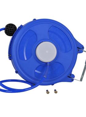 菲斯拓自动伸缩卷管器回收PU夹纱管气动工具蓝色气鼓12*820米