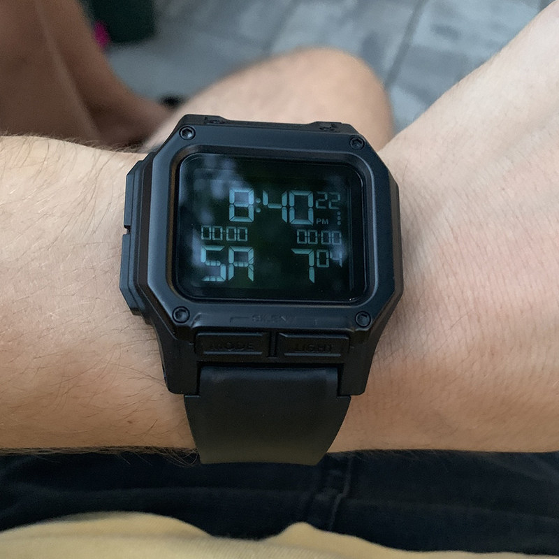 nixon方形防水运动风手表