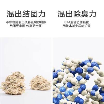 纯豆腐砂超细除臭秒结团无尘猫砂可冲清香氛猫咪吸水厕所小颗粒
