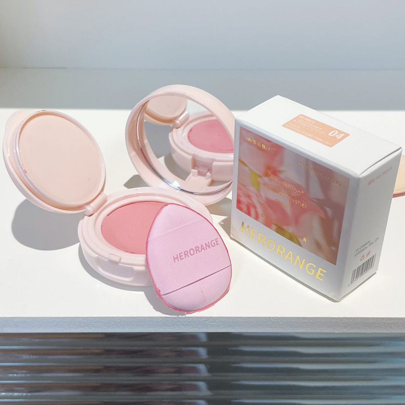 HERORANGE~郁色凝彩气垫腮红膏女