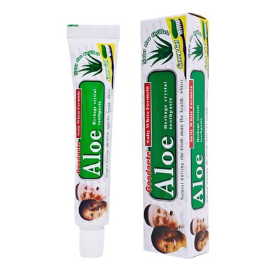 外贸50g带牙刷 toothpaste 去黄牙渍清新洁白牙齿芦荟牙膏