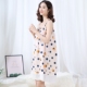 人造棉连衣裙可爱薄款 吊带睡裙女夏季 性感睡衣棉绸家居服绵绸大码