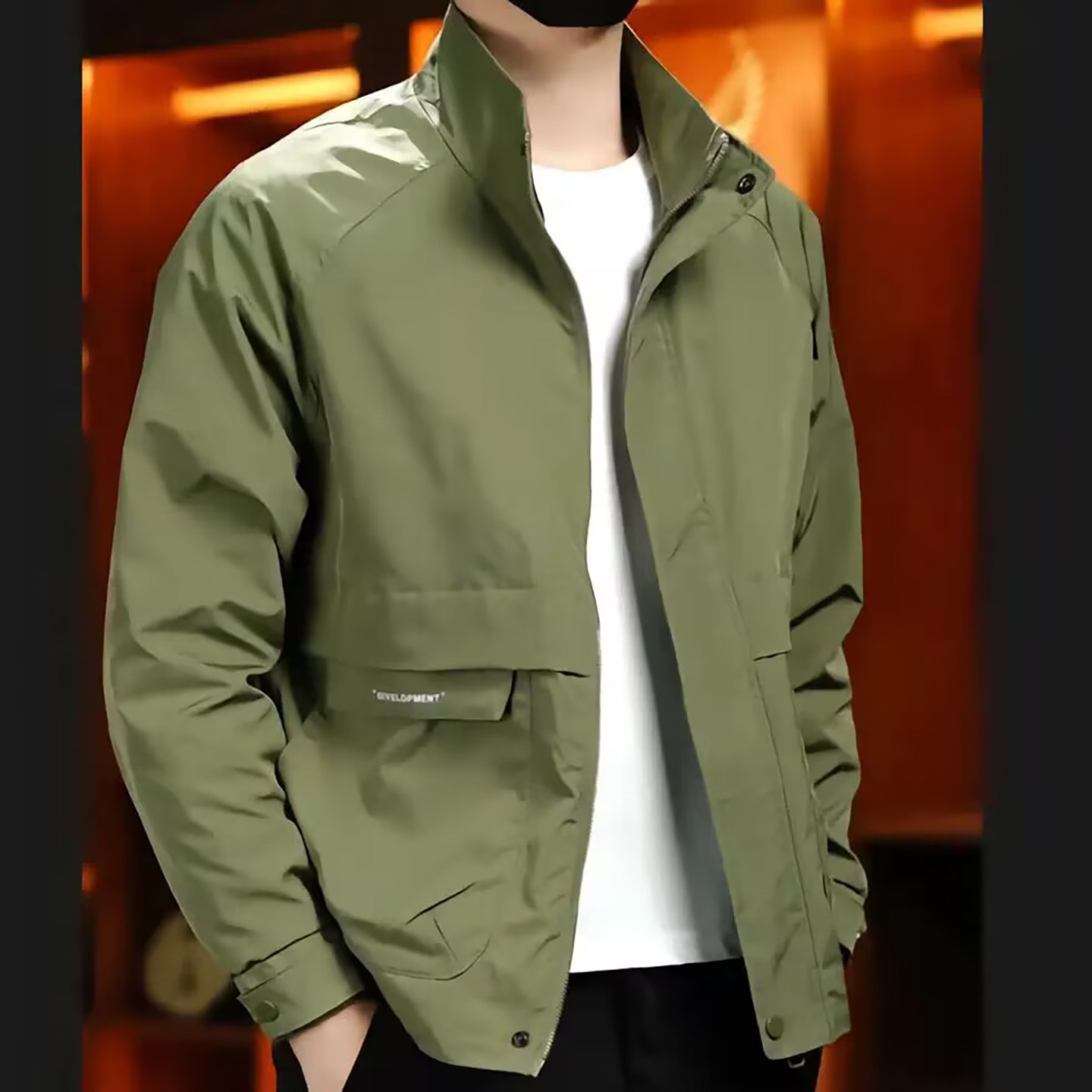 点击率男装高档立领夹克2026新款春秋男士冲锋衣潮流百搭休闲外套