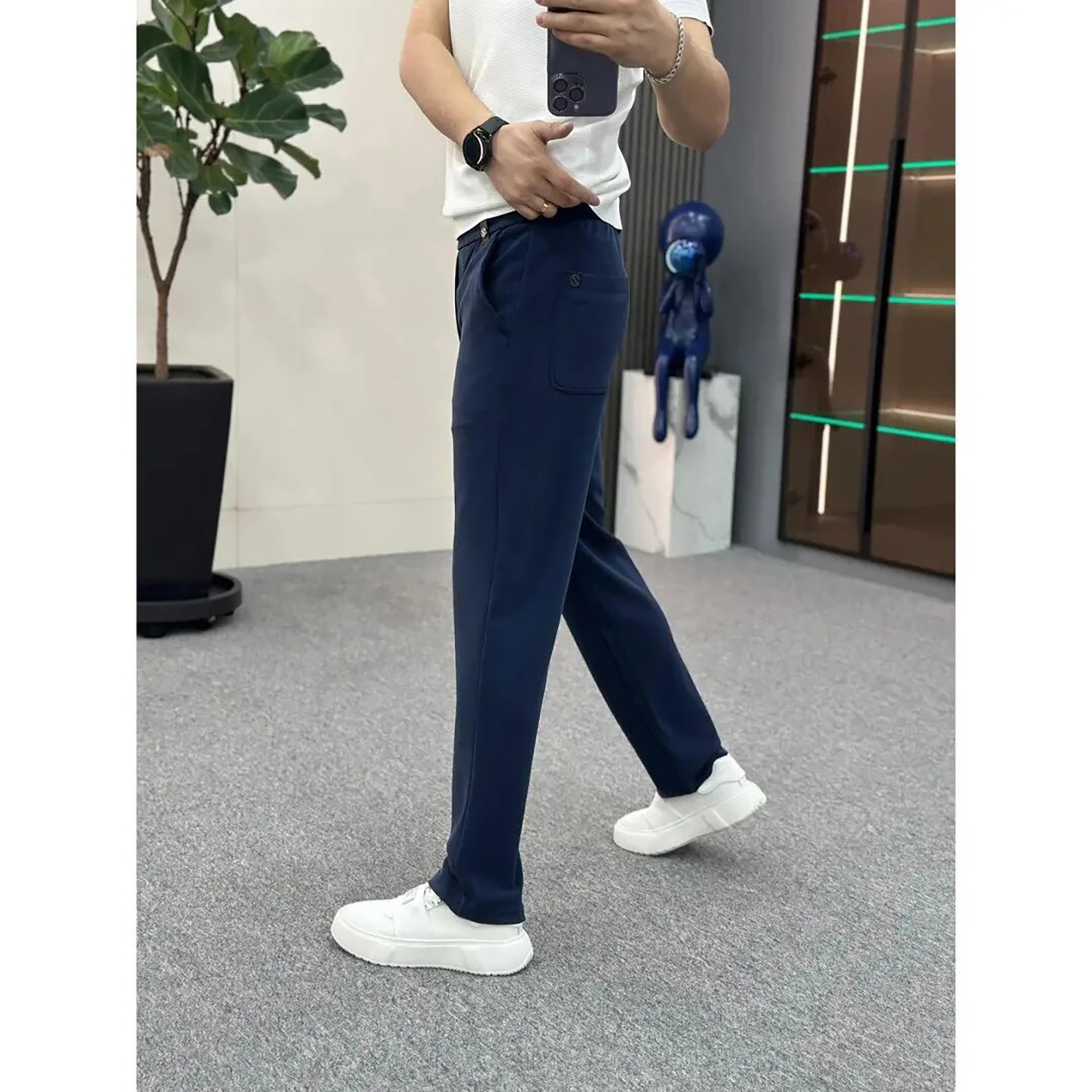 宏嫩冬季精品男装店男裤宽松百搭休闲裤秋冬男士卫裤时尚直筒裤子