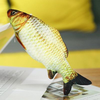 抖音同款游泳会动充电仿真电动鱼会跳动的摇摆鱼儿童宝宝逗猫玩具
