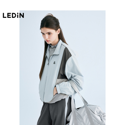 【商场同款】乐町2025春季新款撞色休闲便服夹克外套女C2BBF1504