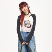 趣味长袖 打底T恤C2CPE2115 乐町夏季 新款 Little Lulu联名