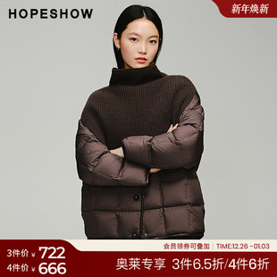 女装 2024新款 立体浮雕山茶花披肩圆领直充一手长羽绒服 冬季 红袖