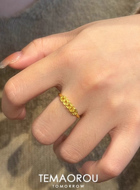 五帝钱铜钱戒指女新中式