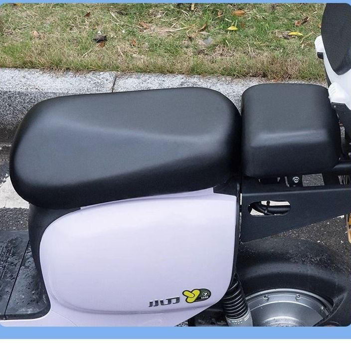 新国标电动车坐垫套适用雅迪爱玛防水防晒皮革套网布套分体电动车