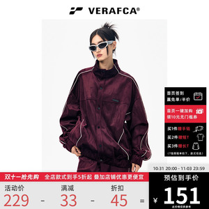 VFC/VERAF CA丝绒运动两件套装冬季潮牌夹克外套男休闲裤时尚
