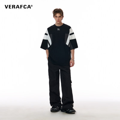 VFC/VERAF CA【5/15-20:00PM 新品85折】拼接撞色短袖插肩袖设计