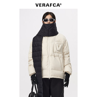 VERAFCA立体字可拆卸羽绒服