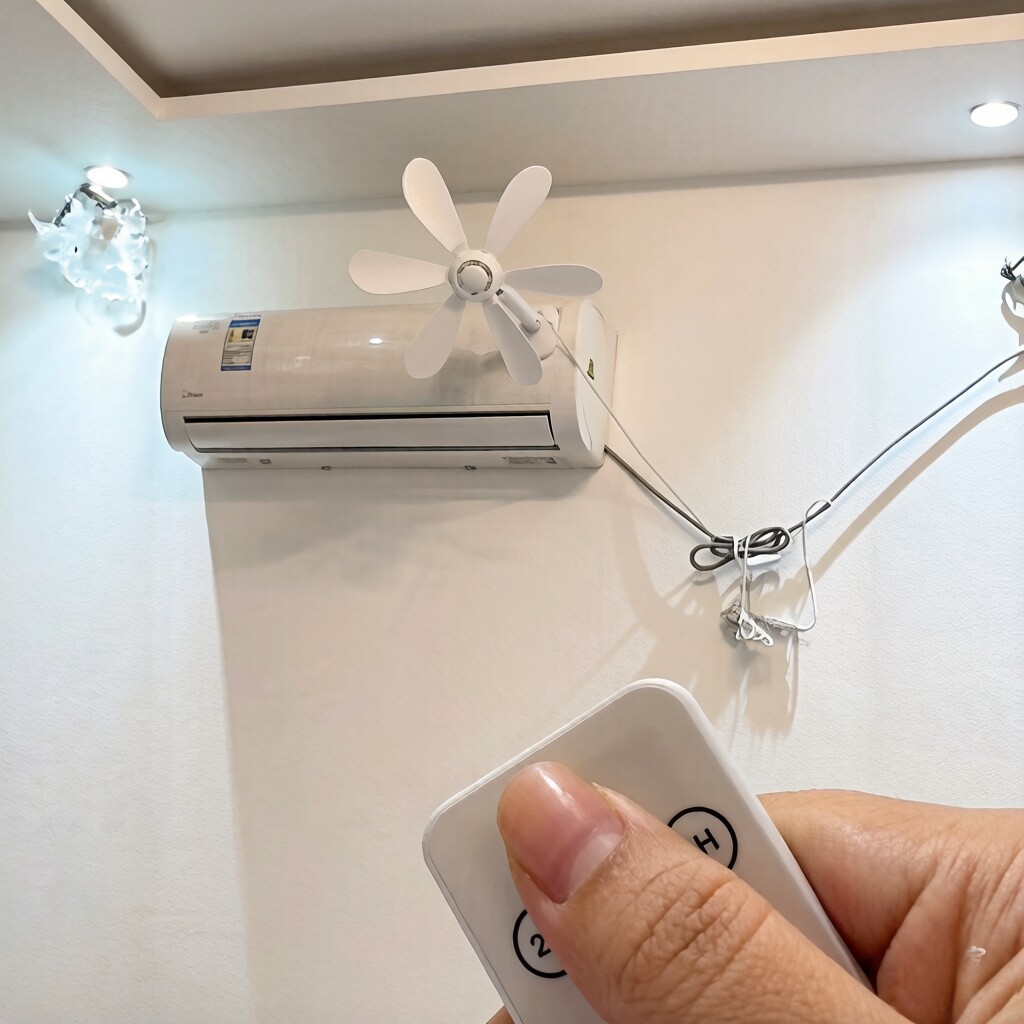 【自带遥控】壁挂式电风扇卧室空调悬挂强力风扇带遥控器挂壁风扇