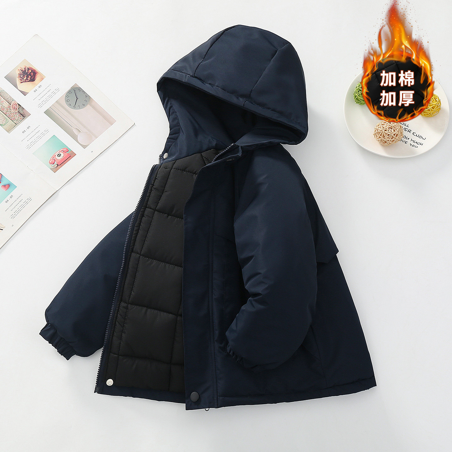男童秋冬季外套2026新款中大童加棉冲锋衣加绒加厚儿童夹棉风衣潮,童装/婴儿装/亲子装,普通外套,淘宝优惠券,粉丝福利购,淘宝优惠卷