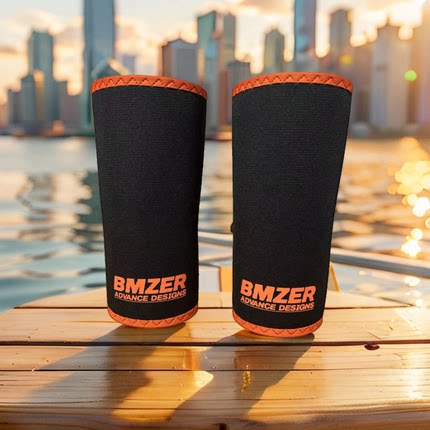 BMZER重型7MM沙漏硬套膝力量举护膝专业健身比赛专用护膝套