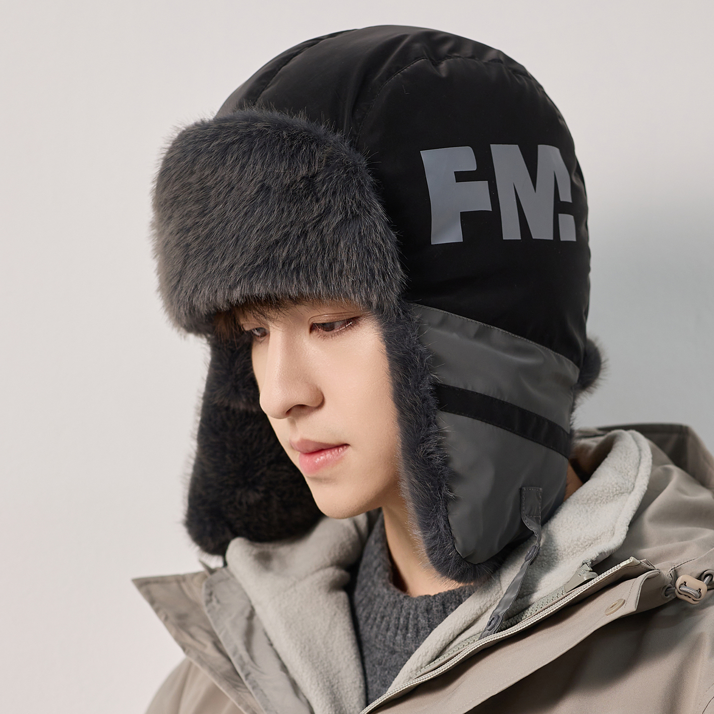 雷锋帽男冬季防寒保暖加绒厚骑车