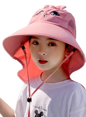 夏季宝宝防晒大沿薄款儿童帽子