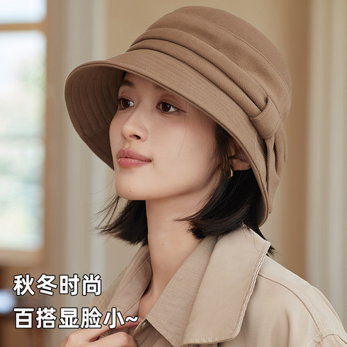 盆帽简约百搭女士冬天素颜显脸小